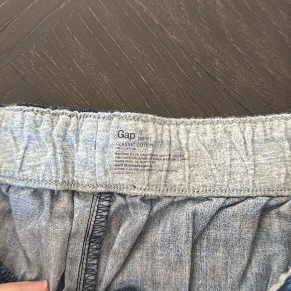 Gap pajama pants, blue,  black, print, size small, athleisure, cotton, gift - Picture 4 of 5
